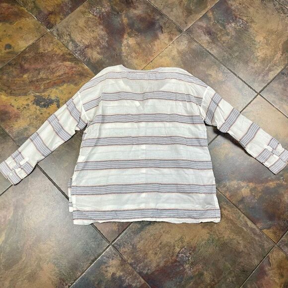 Old Navy Linen Look Strip Thin V-neck Top XL - Picture 12 of 12